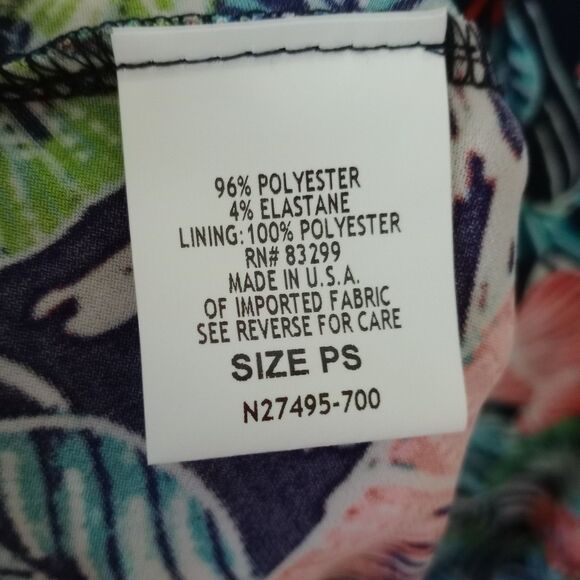 ⭐ Norm Thompson Petite Floral Maxi Dress Faux Wrap Flowy Tropical Colrful sz: PS - Picture 8 of 8